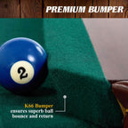 8.3 Ft. Pool Table with Billiard Ball and Cue Stick Set