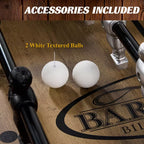 58 In. Coventry Foosball Table, Durable Metal Legs and Stylish Design with Tabletop Sports Soccer Balls