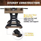 58 In. Coventry Foosball Table, Durable Metal Legs and Stylish Design with Tabletop Sports Soccer Balls