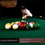 8.3 Ft. Pool Table with Billiard Ball and Cue Stick Set