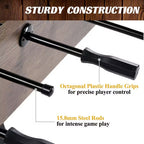 58 In. Coventry Foosball Table, Durable Metal Legs and Stylish Design with Tabletop Sports Soccer Balls